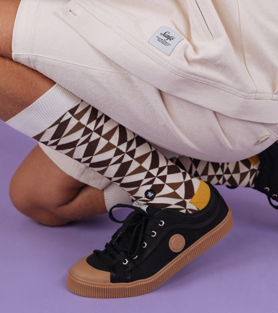 Geometric Brown - Sir Tile